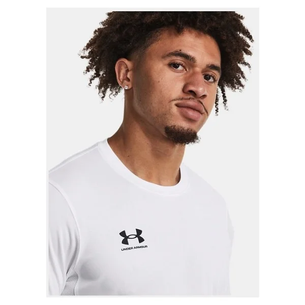 Under Armour Challenger 1379589-100 Beyaz Kısa Kollu Bisiklet Yaka Erkek Spor Tişört - Görsel 9
