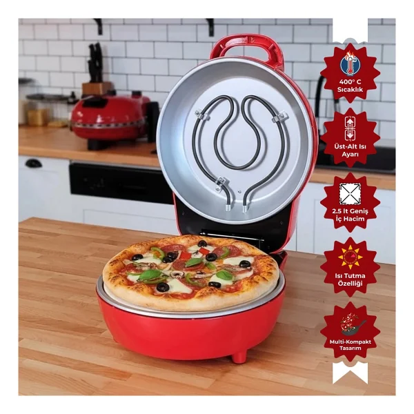 Dr.Maya Pro Plus Taş Fırın Pizza Makinesi - Görsel 2