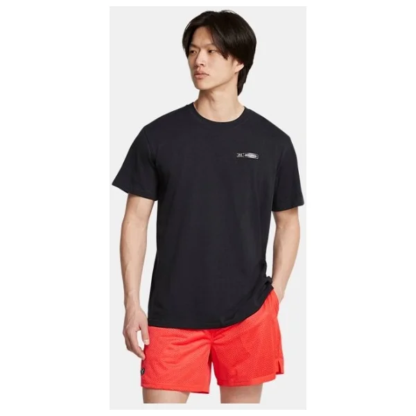 Under Armour Heavyweight Armour Label 1382831-011 Gri Kısa Kollu Bisiklet Yaka Erkek Tişört - Görsel 6
