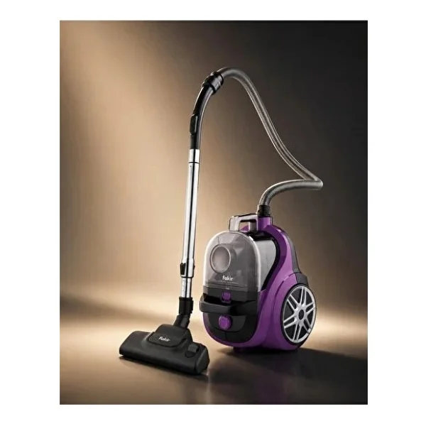 Fakir Lucid Cyclone Toz Torbasız Elektrikli Süpürge Mor - Hepa 11 Filtreli Güçlü Emiş Sistemi - Görsel 2