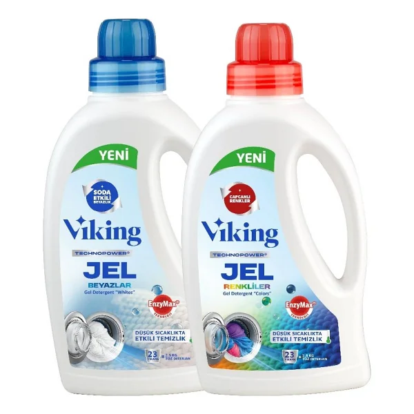 Viking Technopower Sıvı Çamaşır Deterjanı Beyazlar Ve Renkliler 1.5 Lt X 2 Adet - 1,5 Lt - Görsel 2