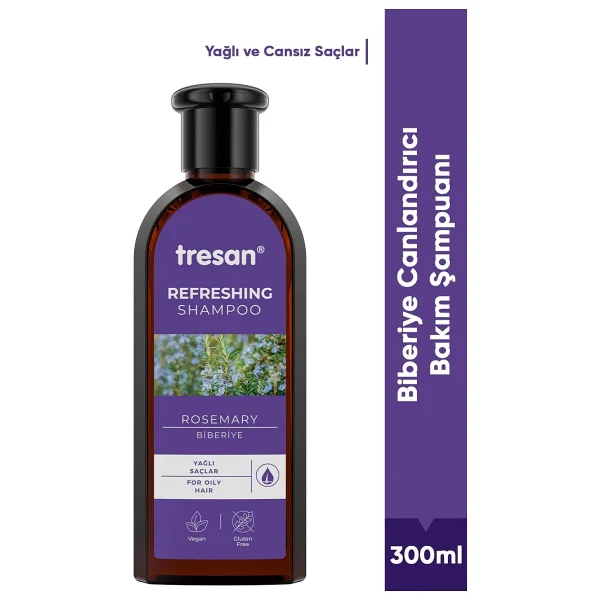 Tresan Biberiye Özlü Yağlı Saçlar İçin Şampuan 300 Ml - Görsel 2