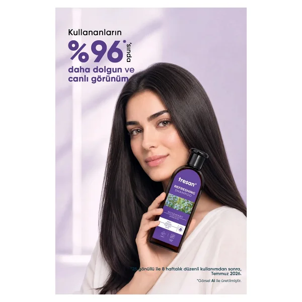 Tresan Biberiye Özlü Yağlı Saçlar İçin Şampuan 300 Ml - Görsel 4