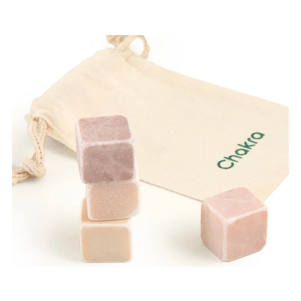 Chakra Buz Taşı Seti 2 X 2 X 2 Cm Açık Pembe - Görsel 4