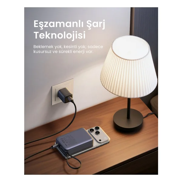 Ugreen Zapix 55450b 20000 mAh Hızlı Şarj Magsafe Powerbank - Görsel 4