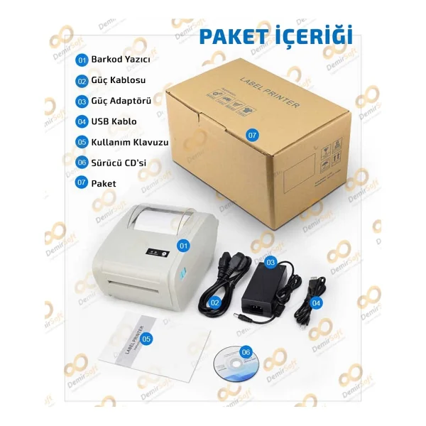 Zjiang Zj9210 Barkod Yazıcı - Görsel 5