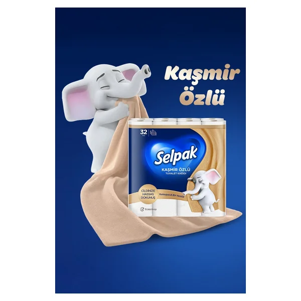 Selpak Extra Kaşmir Özlü Tuvalet Kağıdı 3 X 32'li - Görsel 2