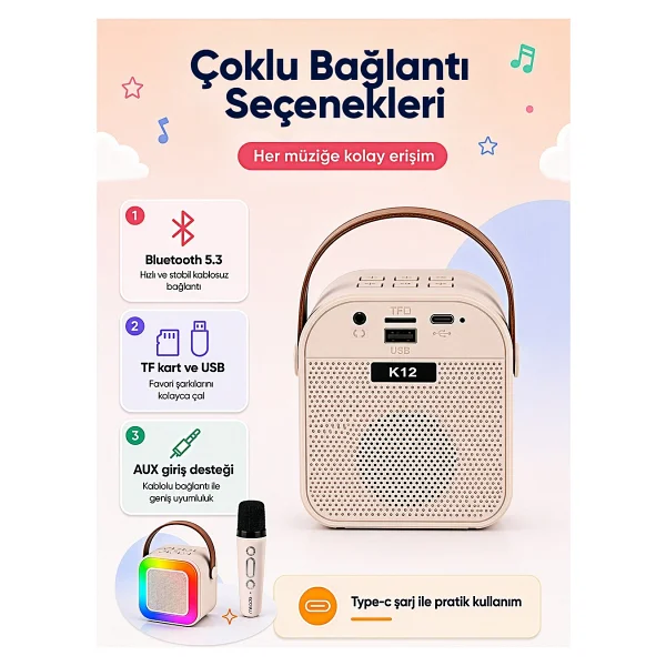 Mikado Naos Md-27bt Bluetooth Hoparlör - Görsel 7