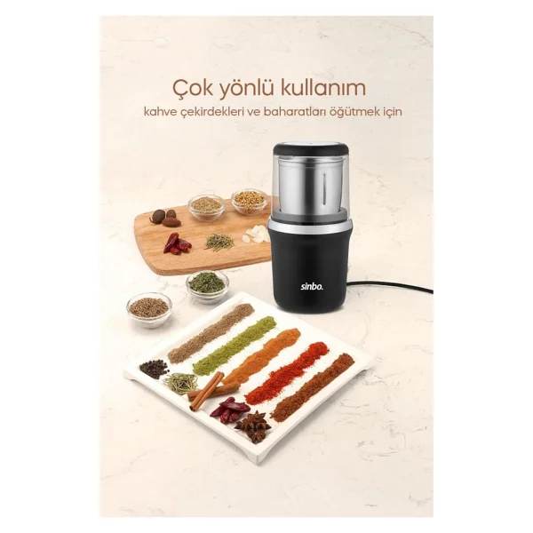 Sinbo Scm-2997 Krom Baharat Ve Kahve Öğütücü - Görsel 3