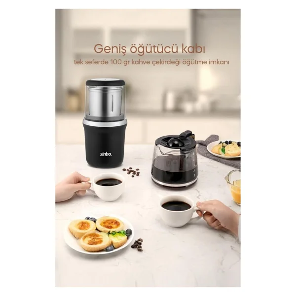 Sinbo Scm-2997 Krom Baharat Ve Kahve Öğütücü - Görsel 4