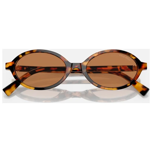 Miu Miu Regard 04zs 19p2z1 Light Havana-Brown Kadın Güneş Gözlüğü - Görsel 9