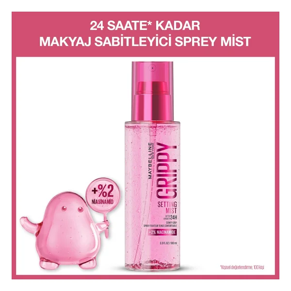 Maybelline New York Grippy 100 Ml Makyaj Sabitleyici Sprey - Görsel 2