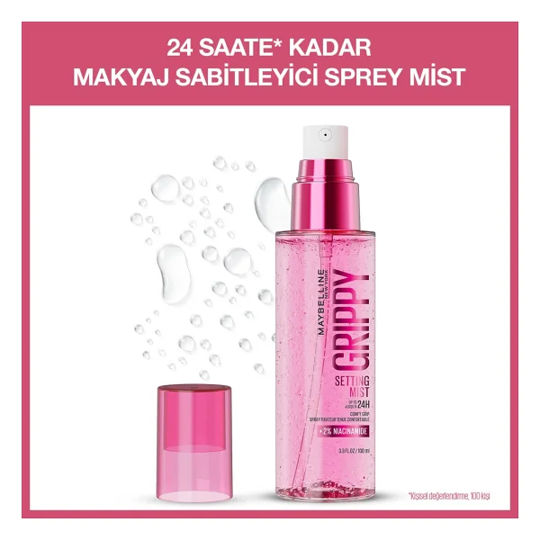 Maybelline New York Grippy 100 Ml Makyaj Sabitleyici Sprey - Görsel 3