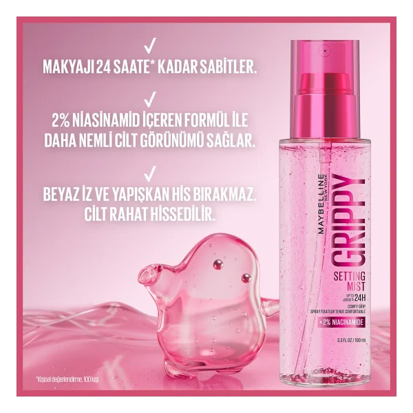 Maybelline New York Grippy 100 Ml Makyaj Sabitleyici Sprey - Görsel 4