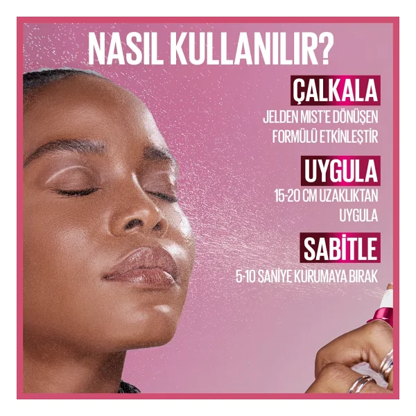 Maybelline New York Grippy 100 Ml Makyaj Sabitleyici Sprey - Görsel 8