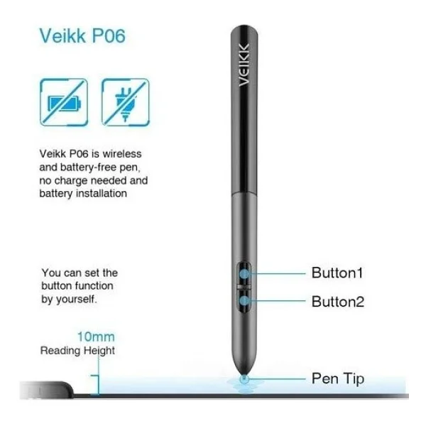 Veikk A30 8192 Grafik Tablet - Görsel 4