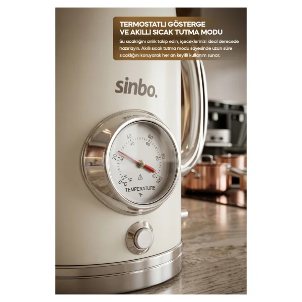 Sinbo Retro STM-5849 1500 W Çelik Çay Makinesi - Görsel 6