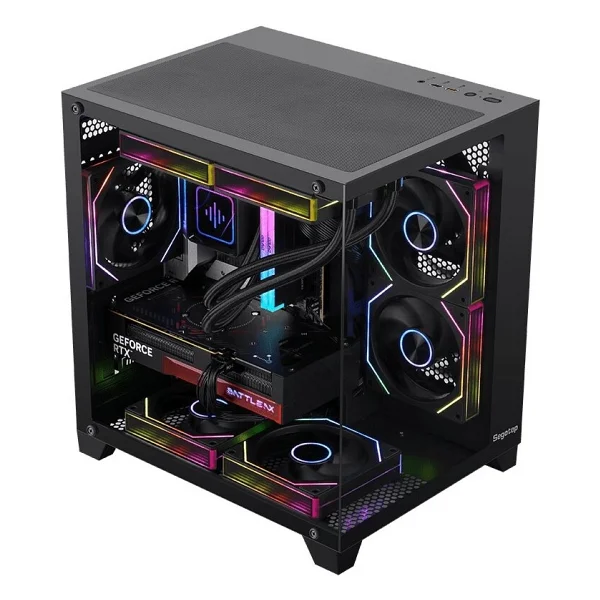 Segotep U502 Siyah 550w 80+ Midi Tower Matx Gaming (Oyuncu) Kasa - Görsel 3