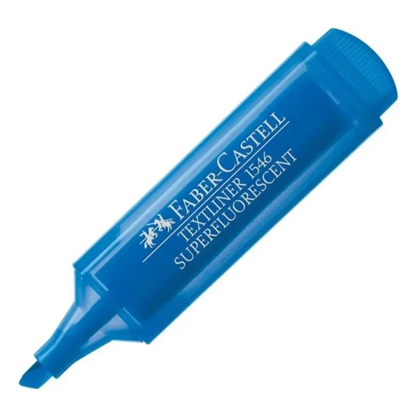 Faber-Castell Textliner 1546 Mavi Fosforlu Kalem - Görsel 5