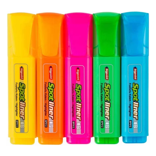 Bigpoint Bp912 5 Li Set Fosforlu Kalem - Görsel 4