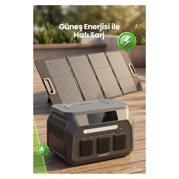 Gobo Energy P800 512 Wh 800 W Taşınabilir Güç Kaynağı - Görsel 7