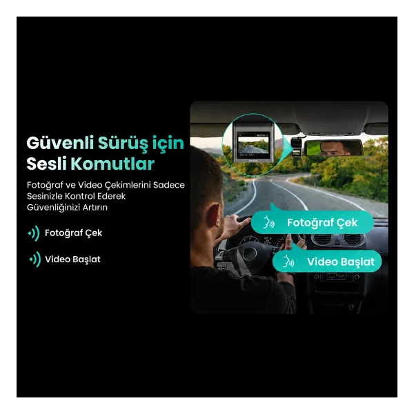 Botslab 360+ G300h Plus 4K Ön Ve Arka Araç Kamerası Seti - Görsel 7