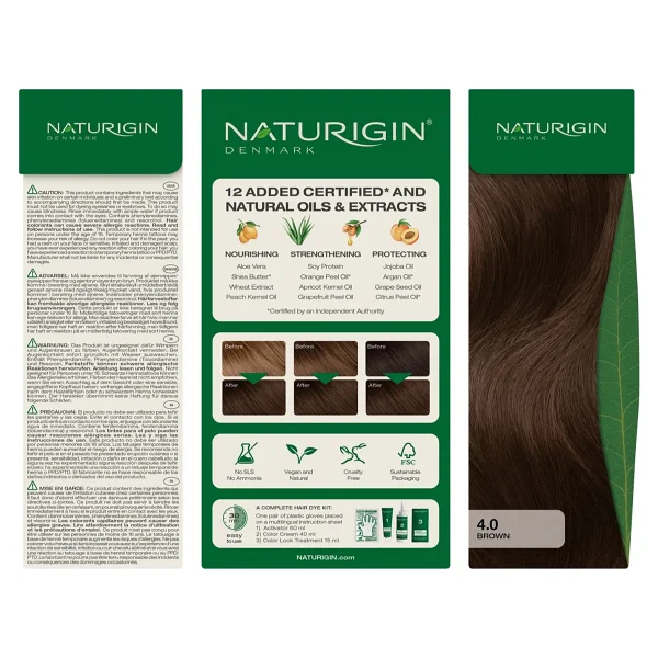 Naturigin Organik İçerikli 4.0 Kahverengi Saç Boyası - Görsel 3