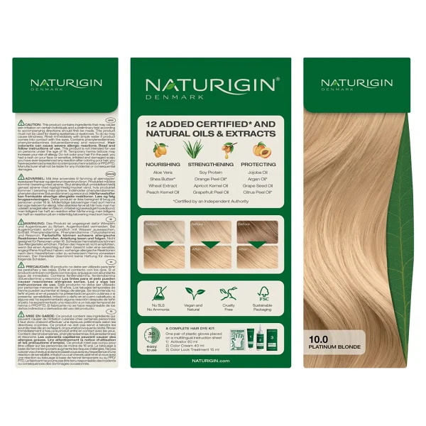 Naturigin Organik İçerikli 10.0 Platin Sarısı Saç Boyası - Görsel 4