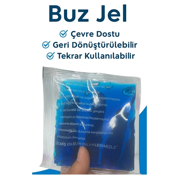Soğuk Sıcak Kullanıma Uygun 5 Adet Jel Kompres - Termojel Paket - Görsel 3