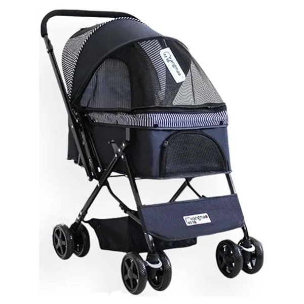ZAMBA Nova Kedi & Köpek Arabası Lacivert, 52x76.5x95cm Renkli - Görsel 2