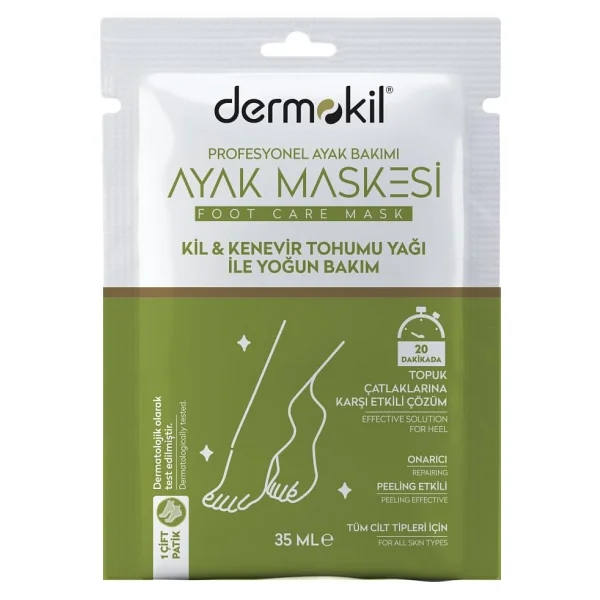 Dermokil Kil & Kenevir Yağli Ayak Maskesi (35 Ml) - Standart - Görsel 3