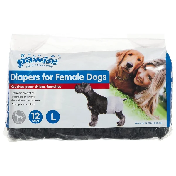 Pawise Dişi L Boy 12'li Alt Bağlama Köpek Bezi - Görsel 2