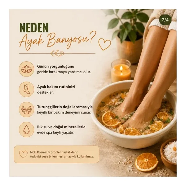 Laborem Natura Turunçgiller Çok Amaçlı Banyo, Ayak Ve Vücut Tuzu Mineralli Rahatlatıcı Bakım Tuzu 200 Gr - Görsel 6