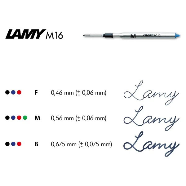 Lamy M16m-M Mavi Kalem İçi Uç Yedeği - Görsel 8