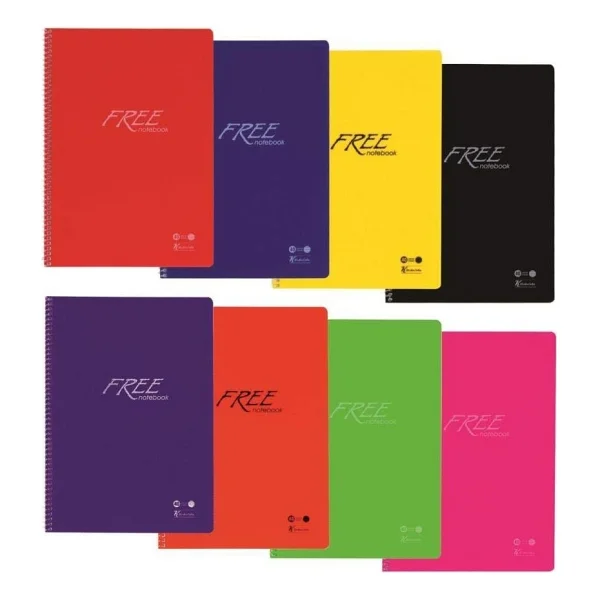 Keskin Color A4 80 Yp. Çizgili Pp Kapak Spiralli Free Defter - Görsel 4