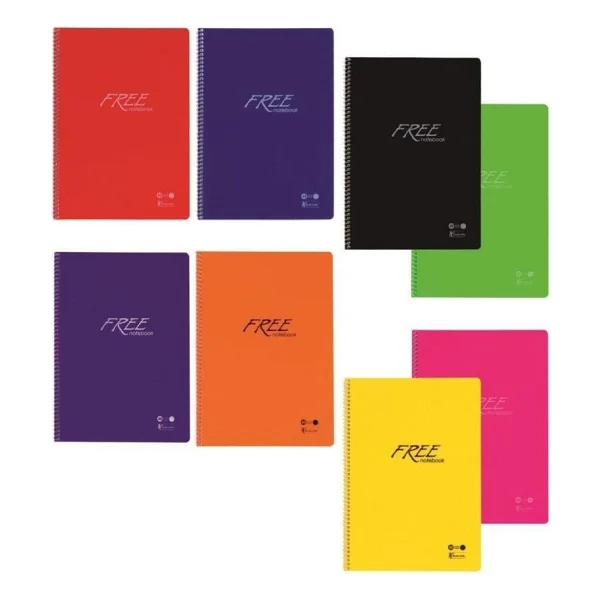Keskin Color A4 80 Yp. Çizgili Pp Kapak Spiralli Free Defter - Görsel 2