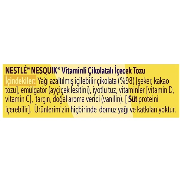 Nesquik Çikolatalı Toz İçecek 375 Gr - Görsel 3