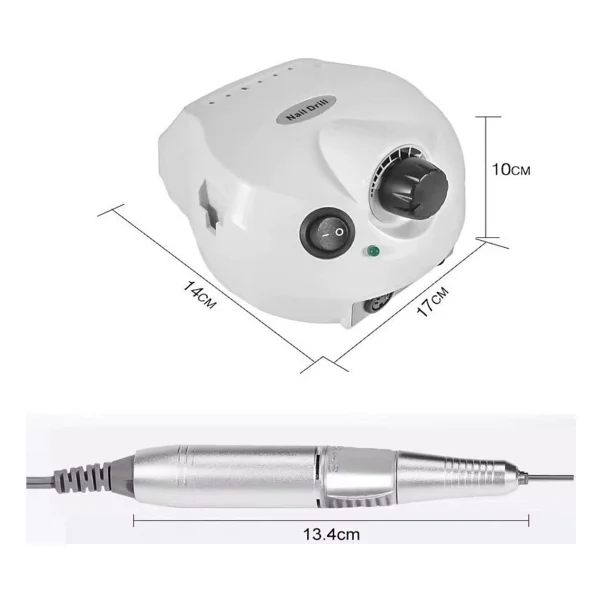 Elektrikli Profesyonel Freze Tırnak Törpü Manikür Pedikür Makinesi Nail 85w 35000 Rpm - Görsel 2