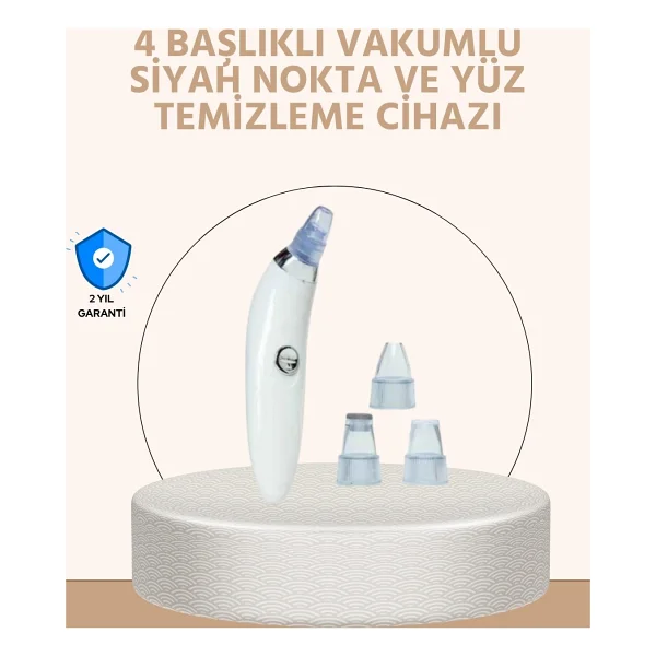 Shopwave Güçlü Vakumlu Siyah Nokta Temizleyici - Cilt Pürüzlerini Gideren - Belirtilmemiş - Görsel 6