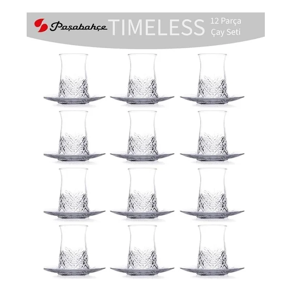 Paşabahçe Timeless 96991 24 Parça 12 Kişilik Çay Seti - Görsel 4