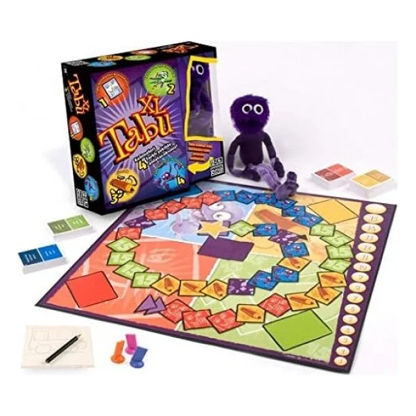 Hasbro Gaming Tabu XL Kutu Oyunu, 4 Farklı Oyun Alternatifi, Klasik Oyunun Yanı Sıra Çizerek, Tabu Kuklasıyla Anlatarak Ve En Fazla 15 Kelime Kullanarak Tabu Oynayın - Option-1 - Görsel 4