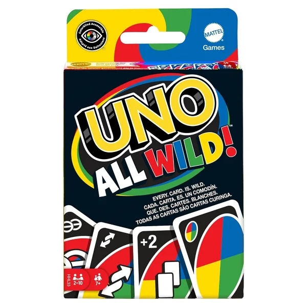 Mattel Games 112 Kartlı Uno All Wild Kart Oyunu, 7 Yaş Ve Üzeri Oyuncular Için Çocuk, Aile Ve Yetişkin Oyun Gecesi Için Hediye - Option-1 - Görsel 2