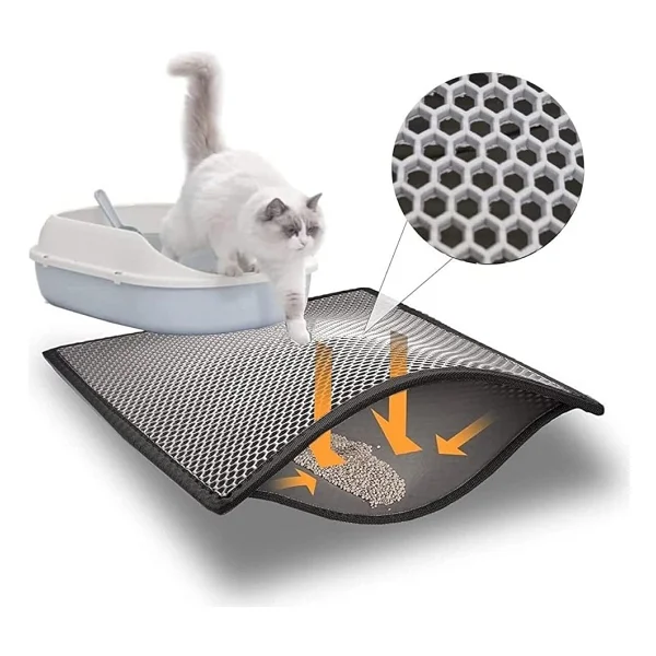 ByPet Elekli Kedi Kumu Paspası Küçük Boy (Gri) - Görsel 4