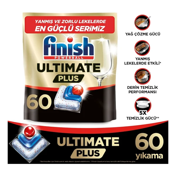 Finish Ultimate Plus Bulaşık Makinesi Tableti 60'lı - Görsel 2