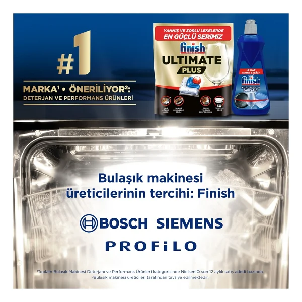 Finish Ultimate Plus Bulaşık Makinesi Tableti 60'lı - Görsel 8
