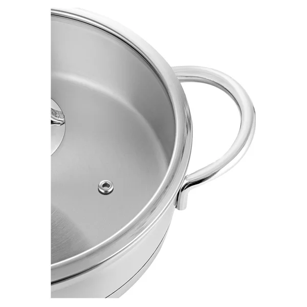 Nehir Silver Mat Trend 26 Cm Sığ Tencere - Görsel 3