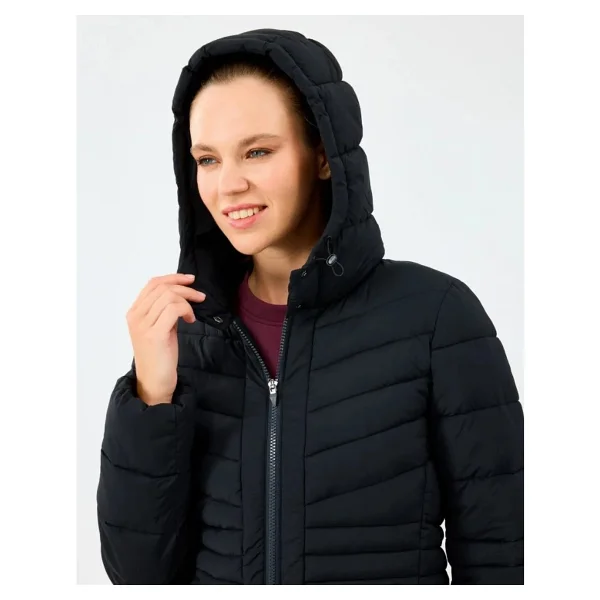 Skechers Fitted Puffer S2520203 Kapüşonlu Kadın Şişme Mont - Görsel 6