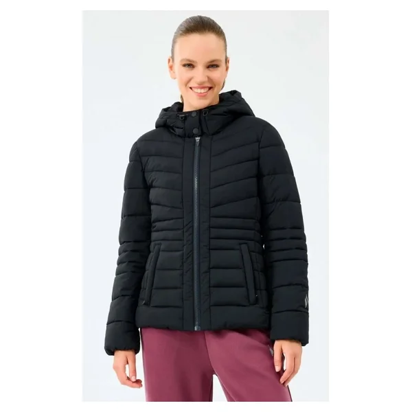 Skechers Fitted Puffer S2520203 Kapüşonlu Kadın Şişme Mont - Görsel 7