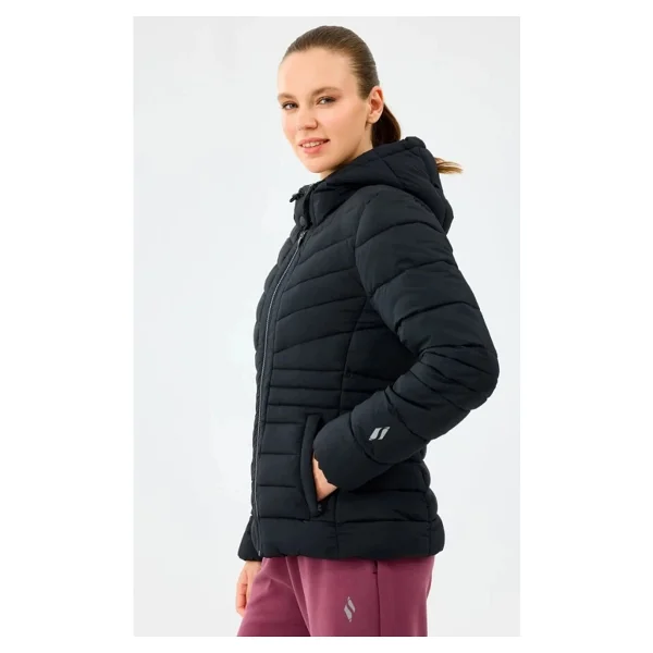 Skechers Fitted Puffer S2520203 Kapüşonlu Kadın Şişme Mont - Görsel 8