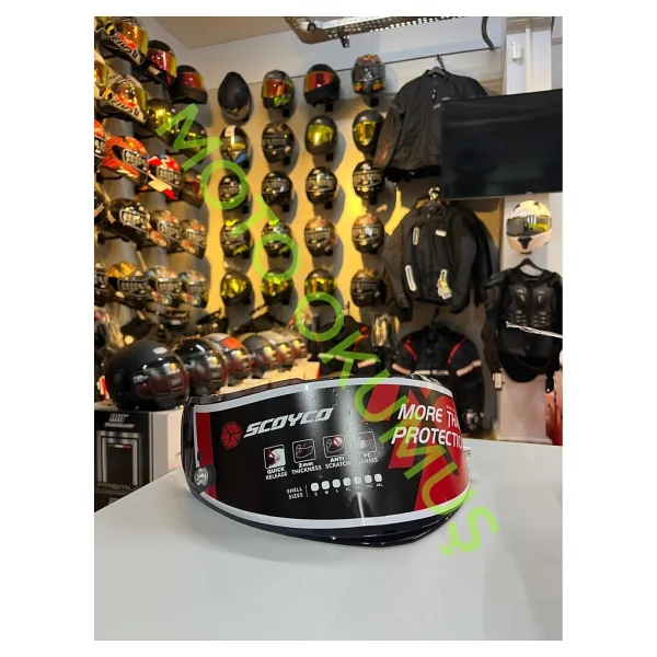 Scoyco Ff-871 Kask Camı Siyah - Görsel 2
